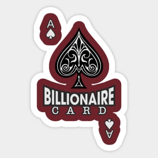 Billionaire Card Sticker